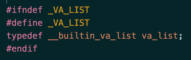 x86-64: <stdarg.h>에서의 va_list 정의